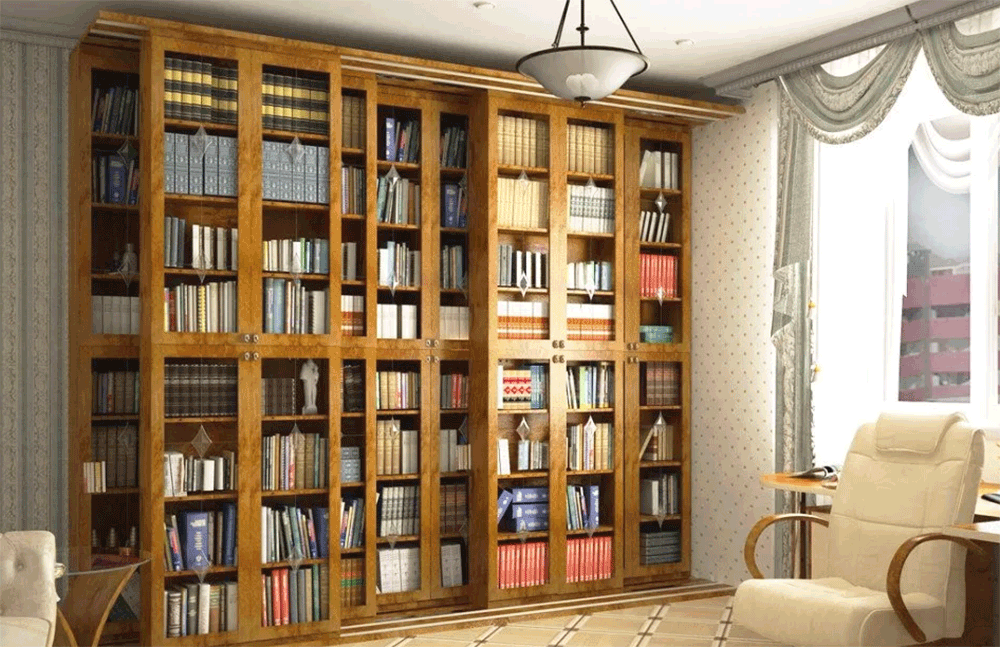 Библиотеки с раздвижными шкафами